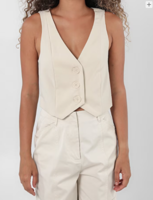 Women leather Vest